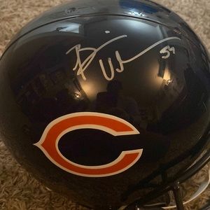 Chicago Bears Brian Urlacher signed full size helmet NFL